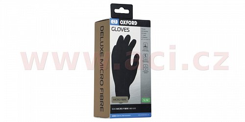 vložky do rukavic syntetické vlákno, OXFORD (černé)